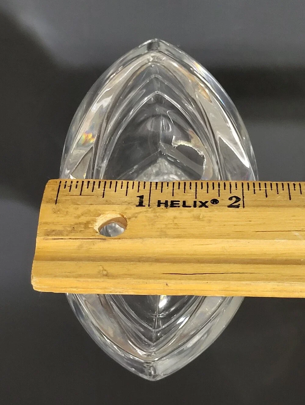 Mikasa Art Deco Bud Vase Full Lead Clear Crystal Germany 6.25